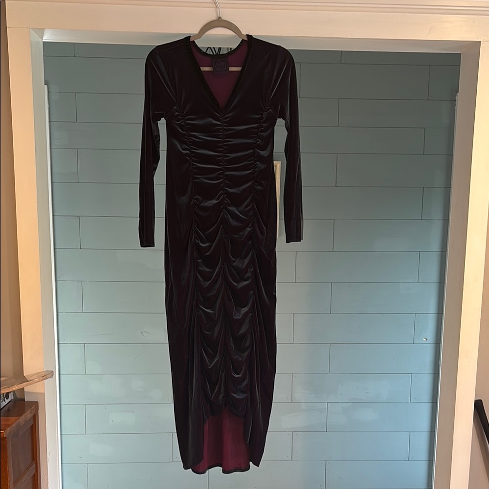 Czkytees Vintage Goth Ruched Dress